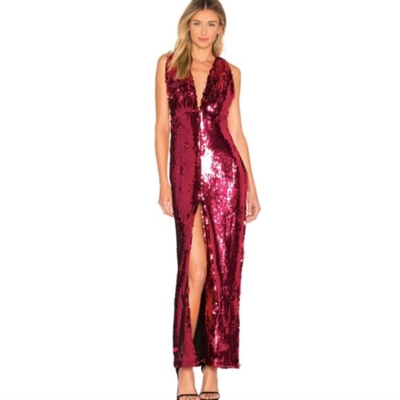 REVOLVE NBD Gown in Raspberry Size L